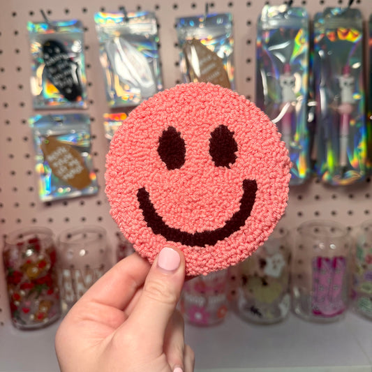 Smiley Face Mug Rug Coaster