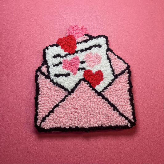 Love Letters Mug Rug Coaster
