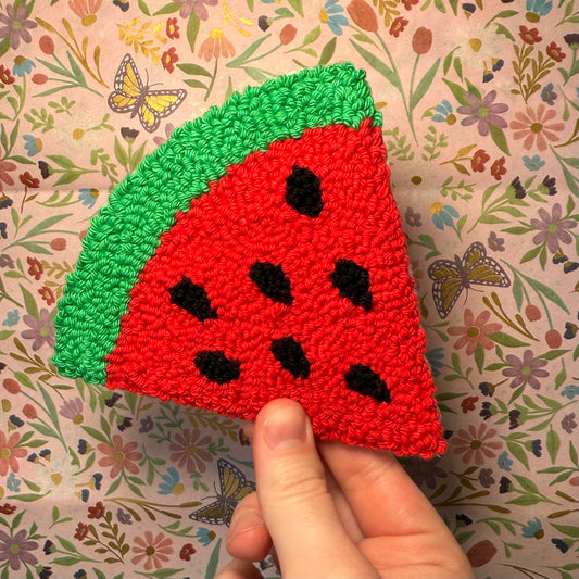 Watermelon Mug Rug Coaster