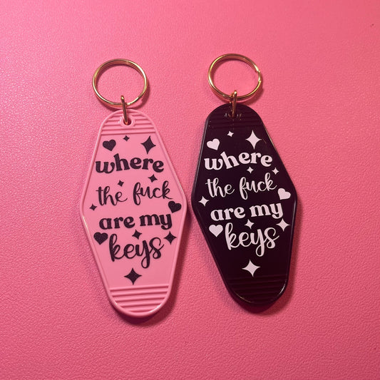 Where the F are my Keys Keychain