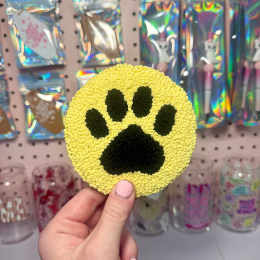 Paw Print Mug Rug Coaster