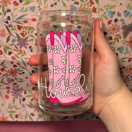 Howdy Glass Cup
