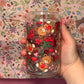 Teddy Bears and Roses Glass Cup