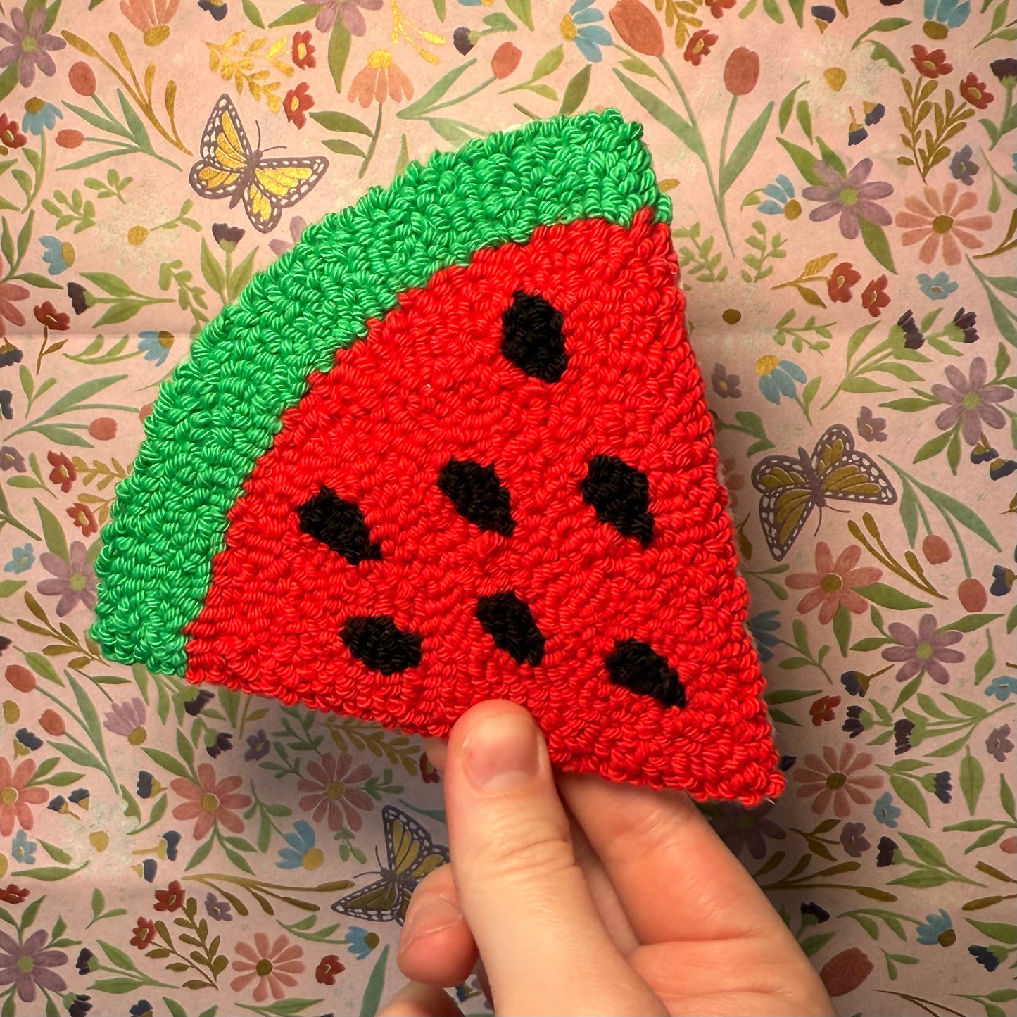 Watermelon Mug Rug Coaster