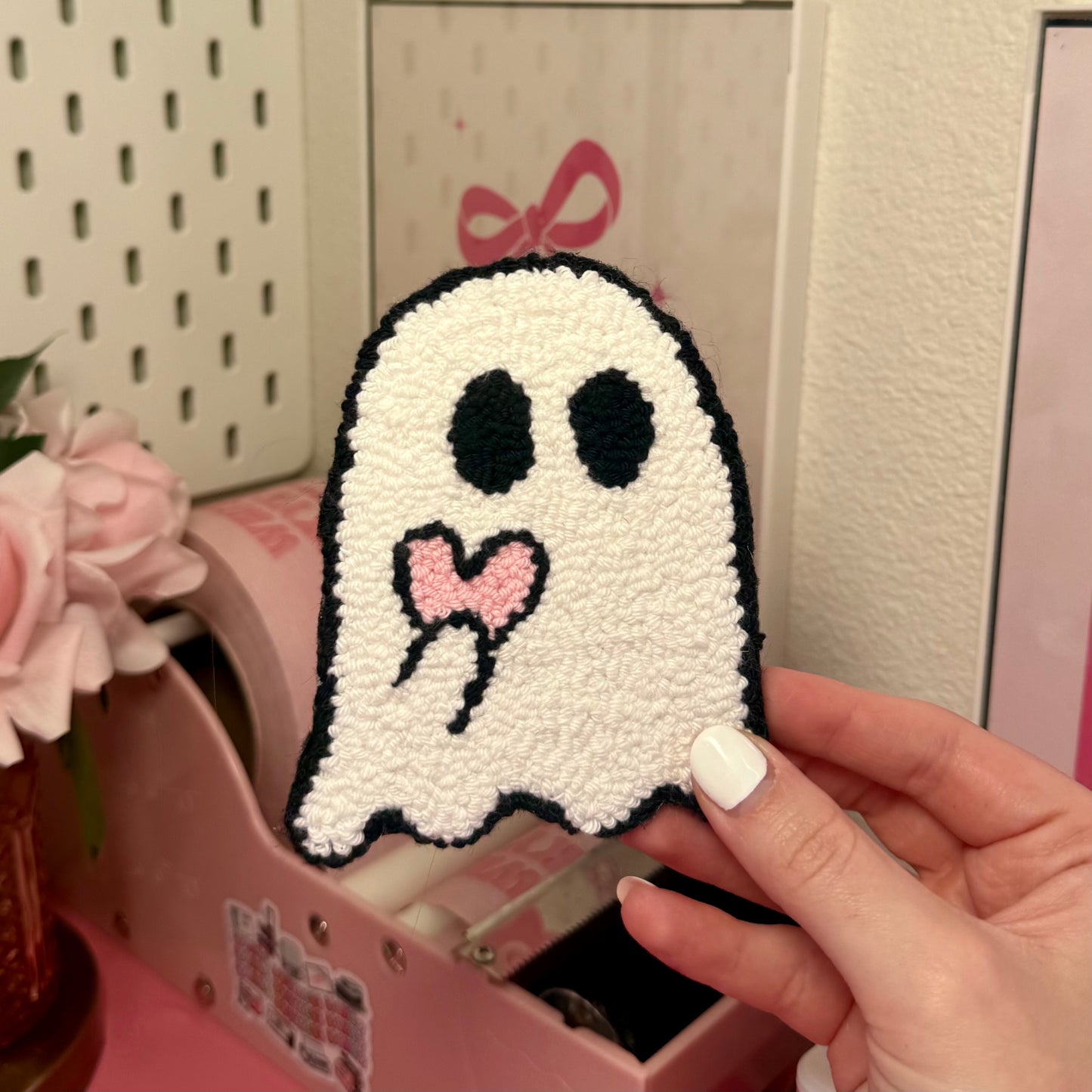Cute Ghost Mug Rug Coaster