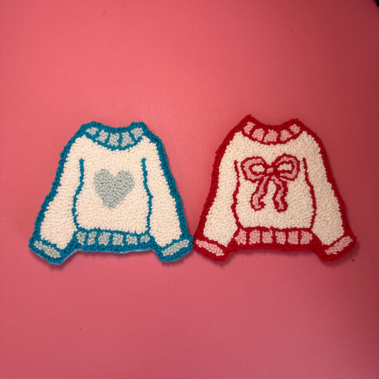 Cute Sweater Mug Rug Coaster