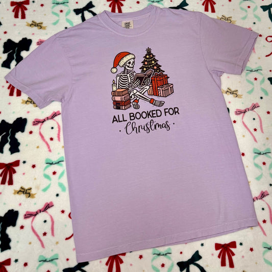 All Booked for Christmas T-Shirt