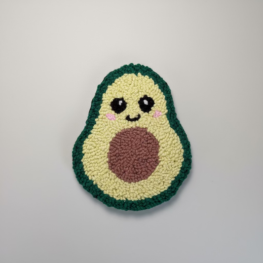 Cute Avocado Mug Rug Coaster